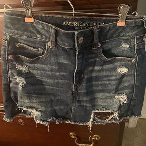 Ametican Eagle denim mini skirt.